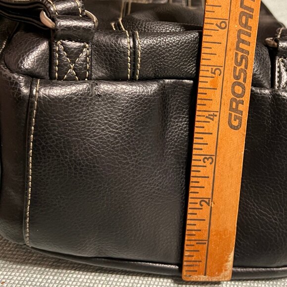 Mini No Name leather Backpack Black Tan stitching - Picture 10 of 12